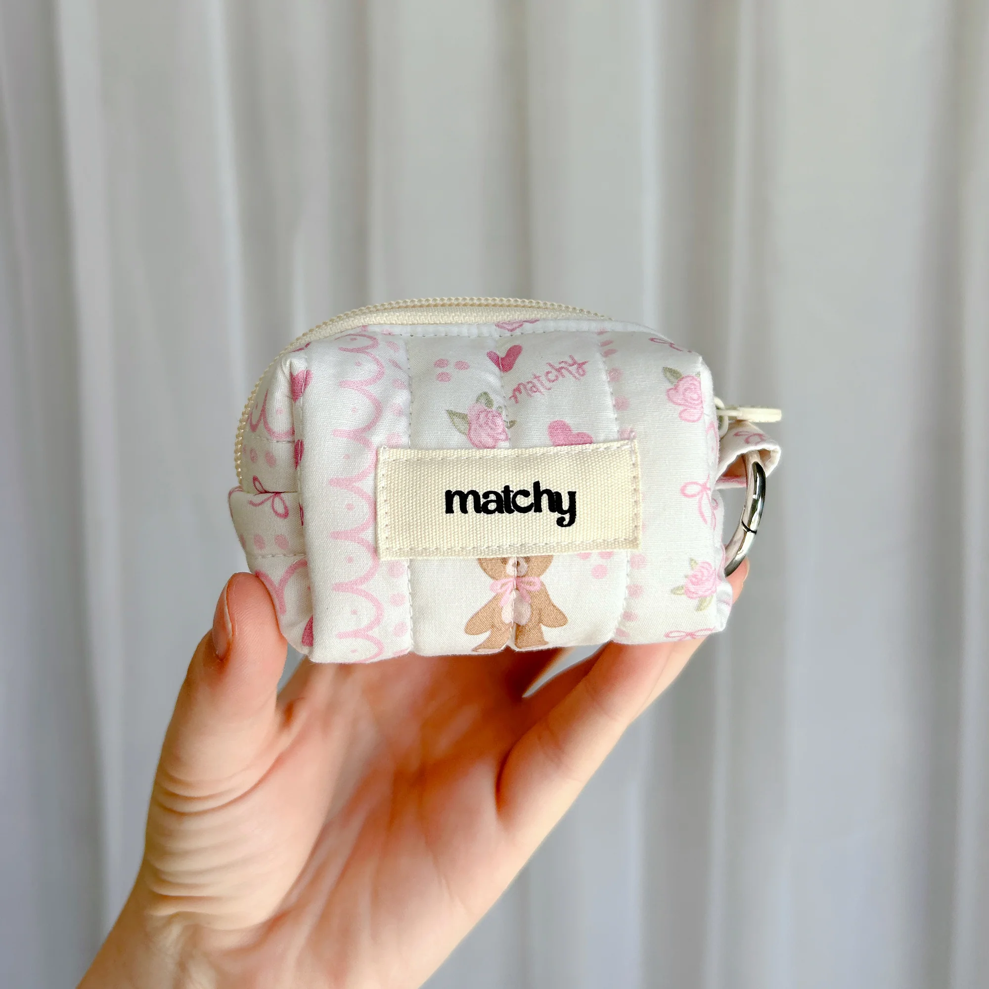 Teddy Valentine Keychain Coin Pouch - Image 3